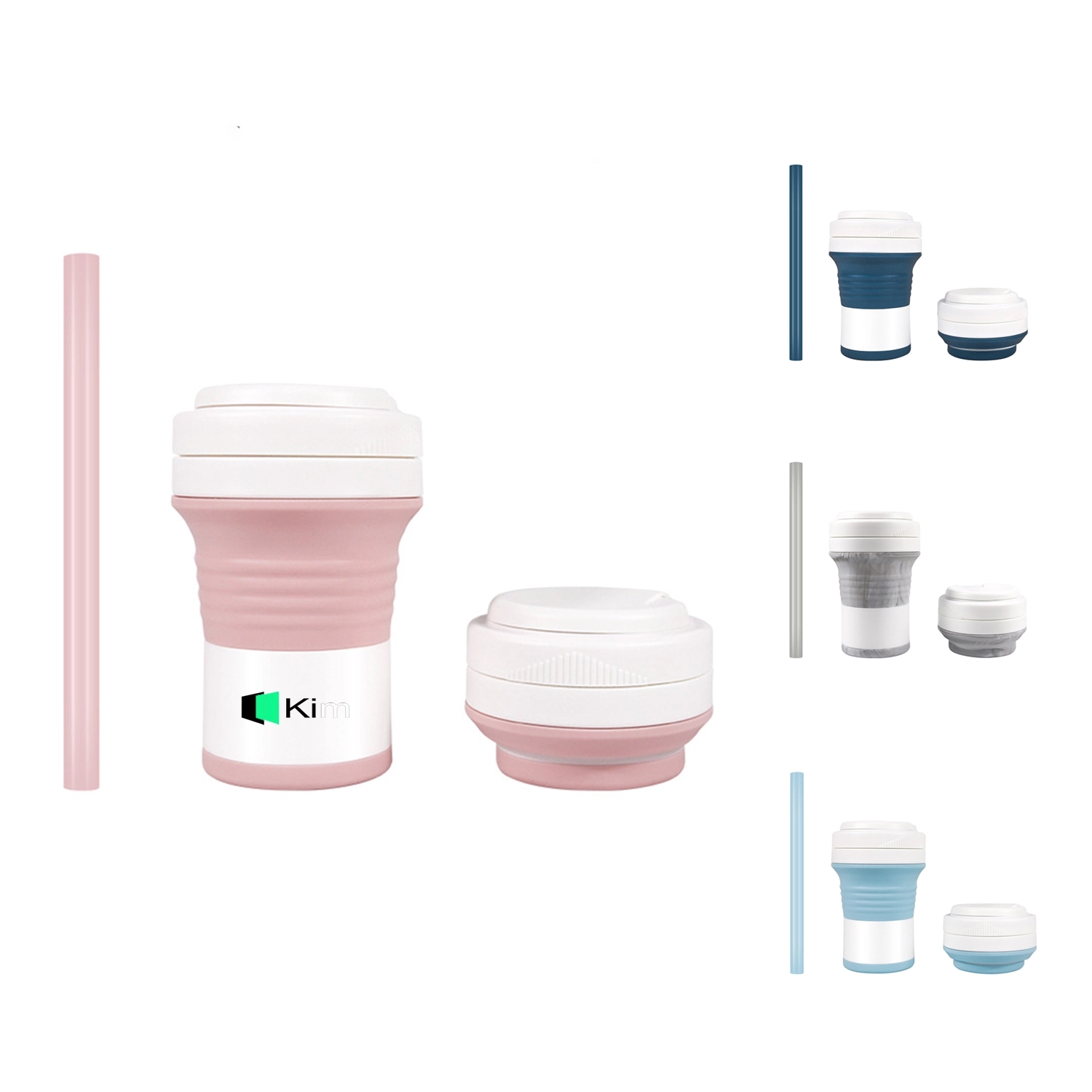 Folding Travel Sealed Silicone Water Cup 2