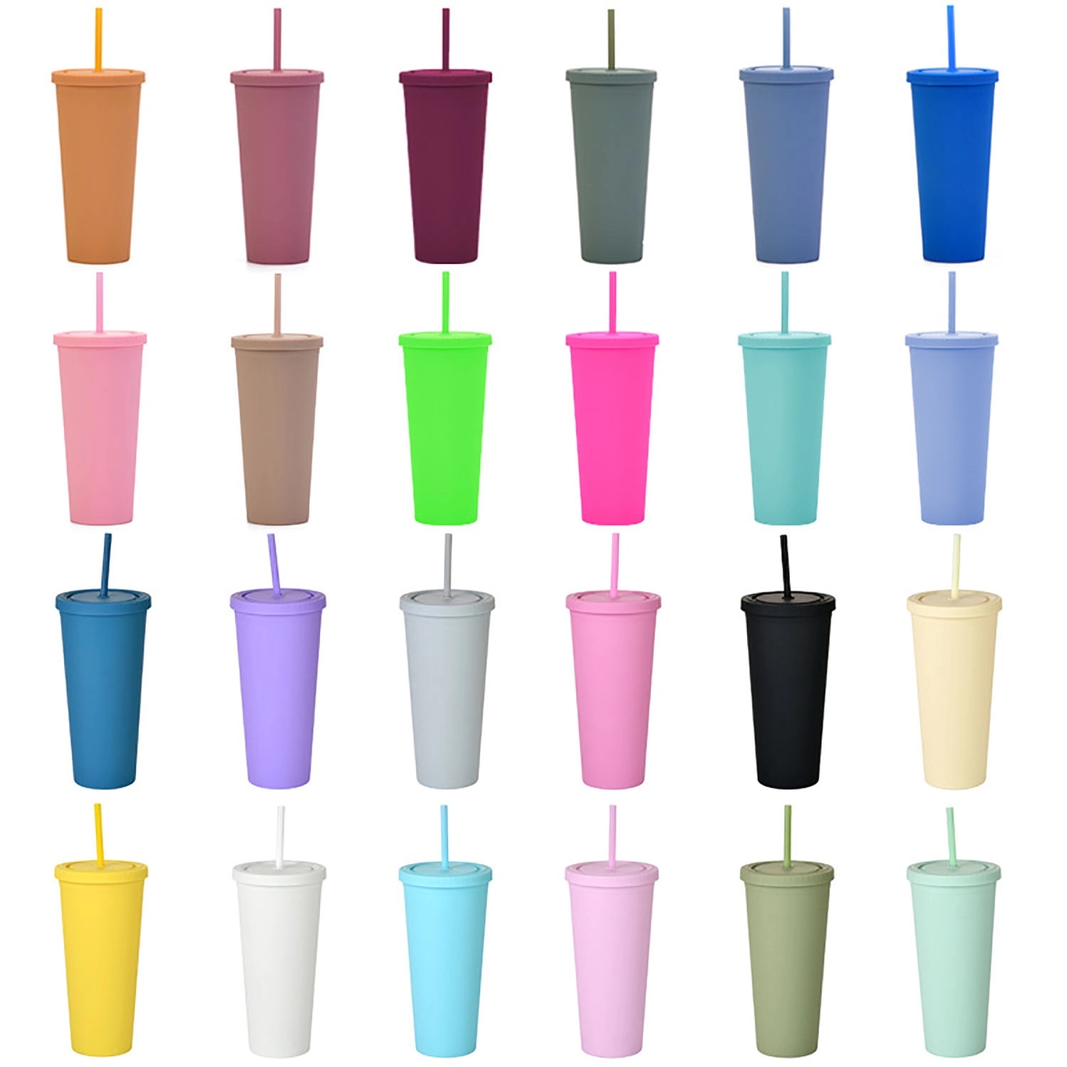 24 Oz Reusable Cold Beverage Tumbler 4
