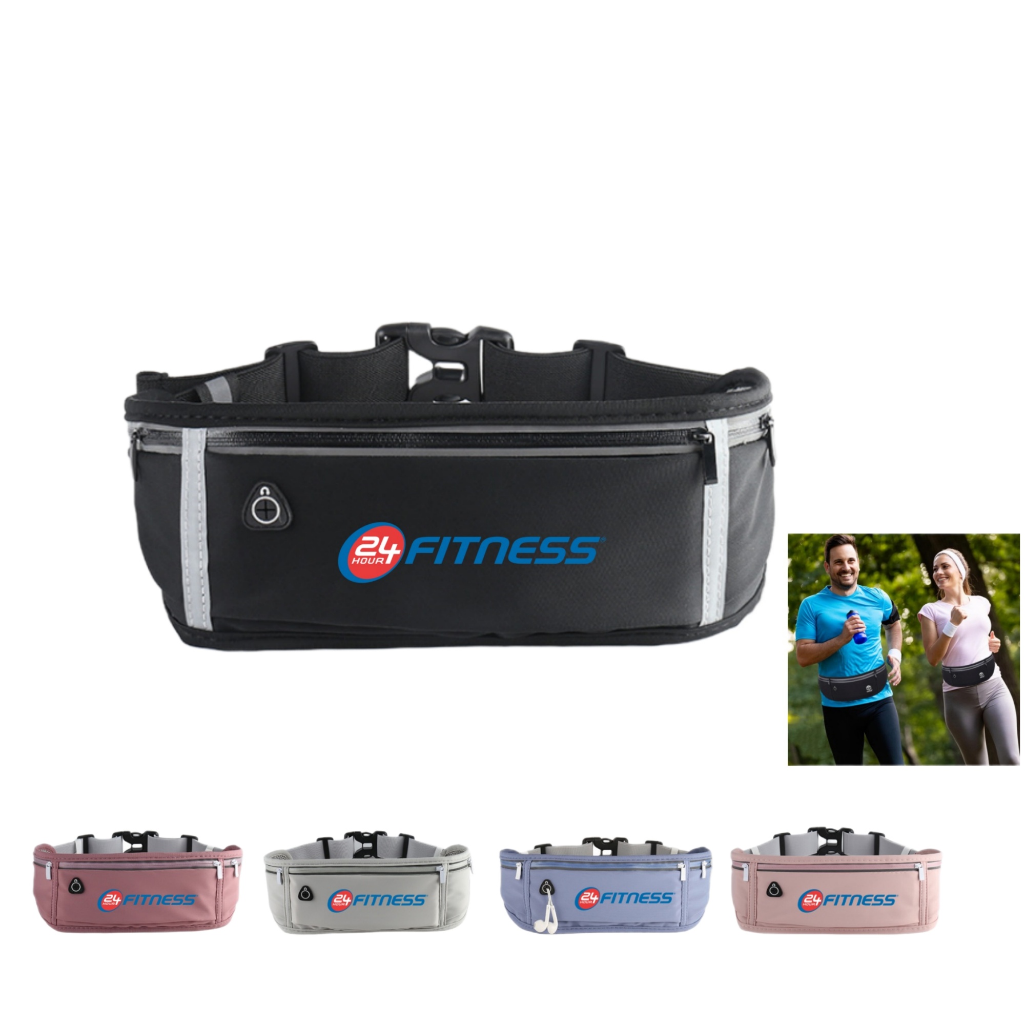 Running Belt Fanny Pack with Reflective Strip 1
