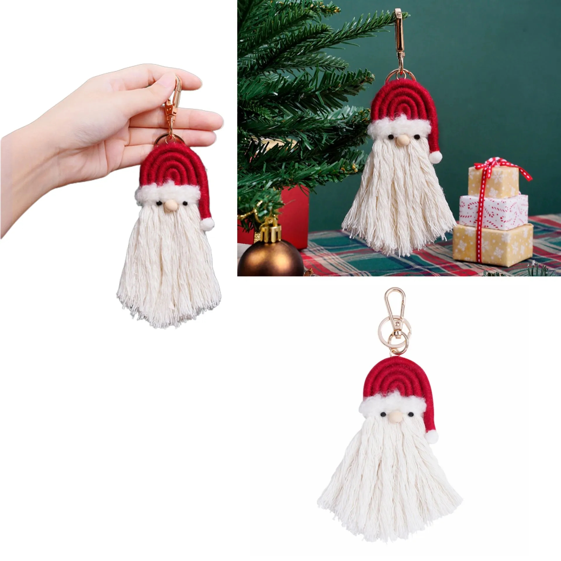 Santa tassel keychain 6