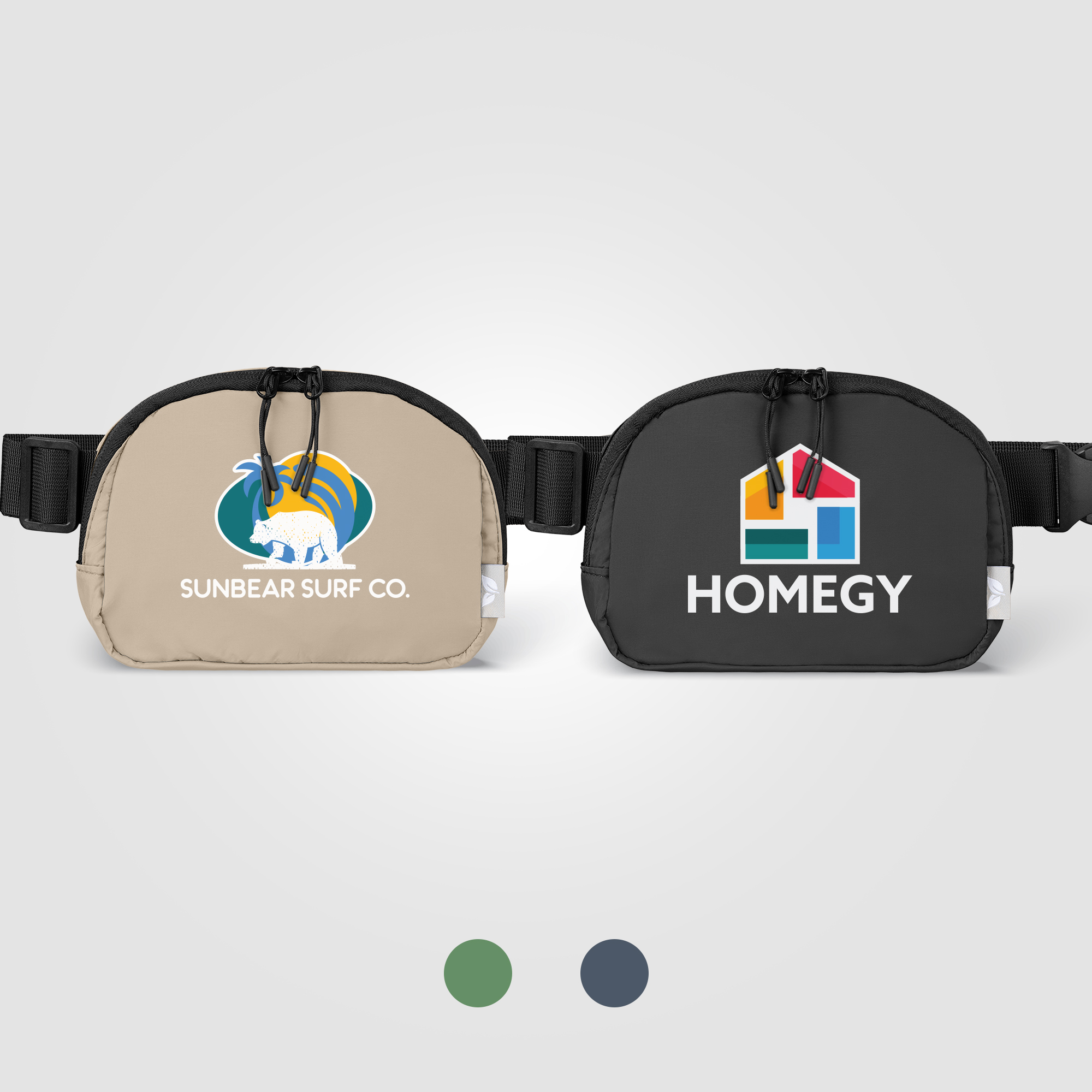 Taiga rPET Nylon Zippered Waist Bag - 40 oz