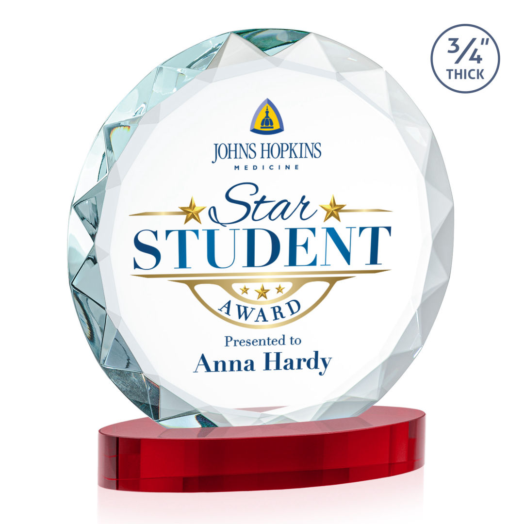 Centura VividPrint™ Award on Alberton Base - Red 12