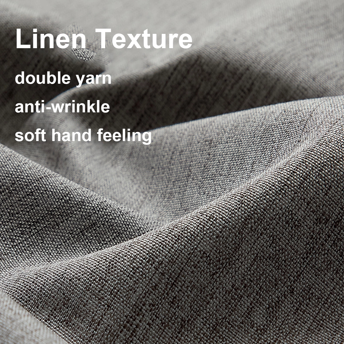Linen Textured Shower Curtain 4