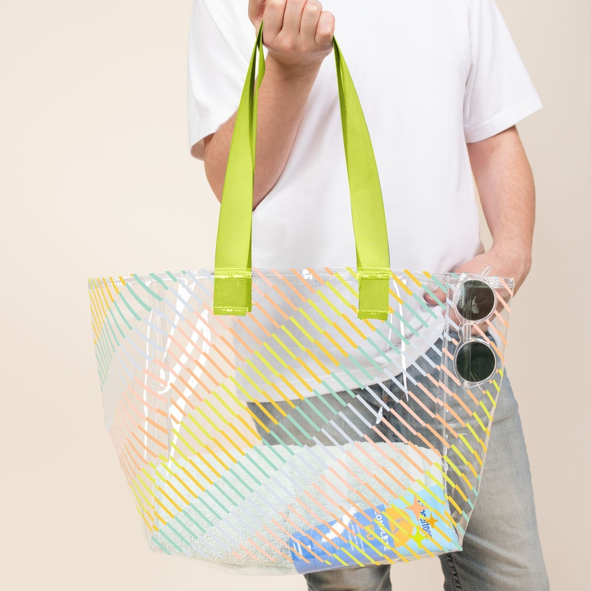 ALL DAY TOTE - CLEAR VINYL - MEDIUM