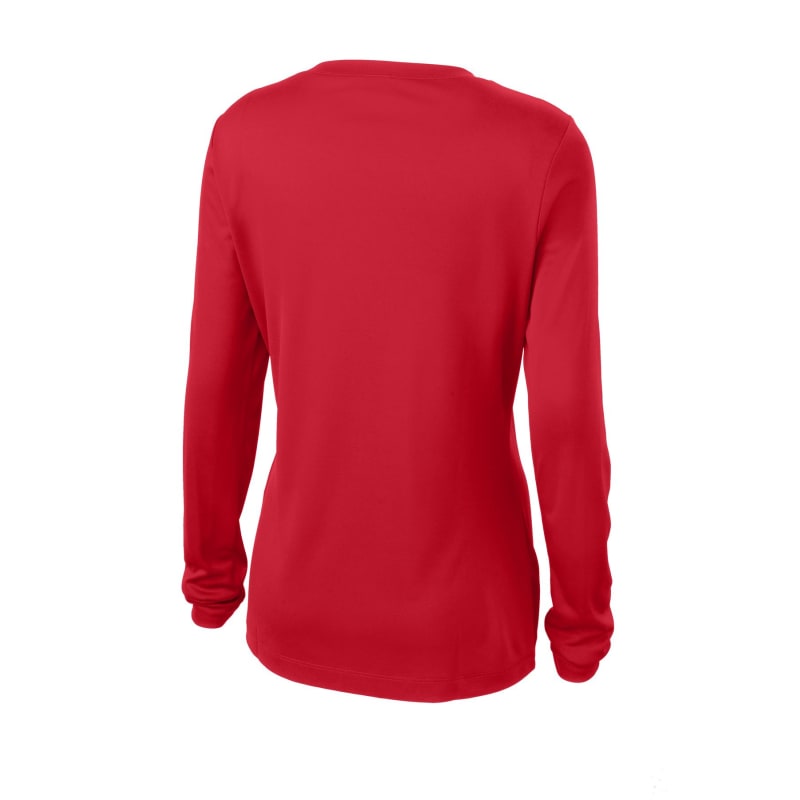 Sport-Tek Women's Long Sleeve PosiCharge Competitor V-Neck Tee. 62