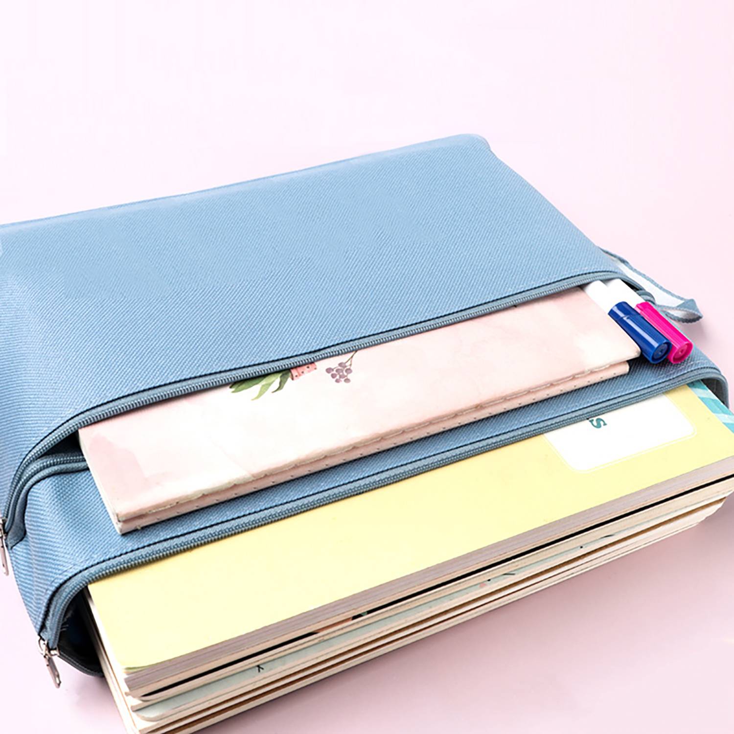 Double Layer Waterproof A4 File Bag W/ Large Capacity 4