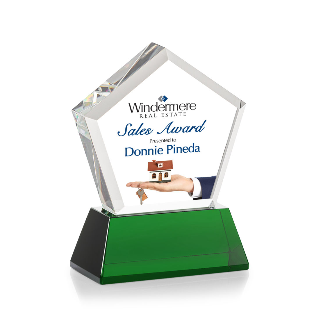 Genosee VividPrint™ Award on Base - Green 13