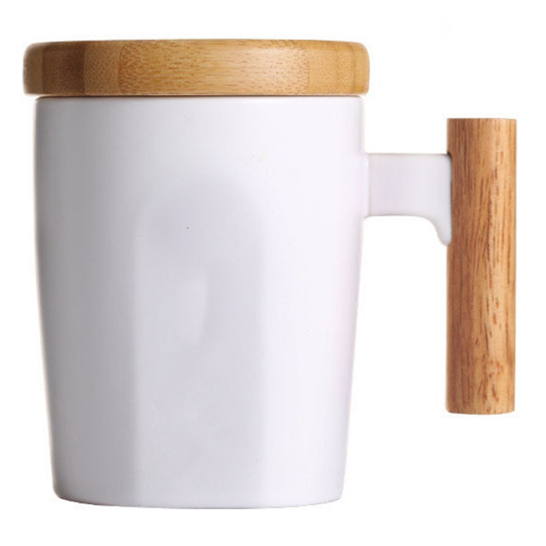 13.5Oz Coffee Mug W/ Wooden Handle 3