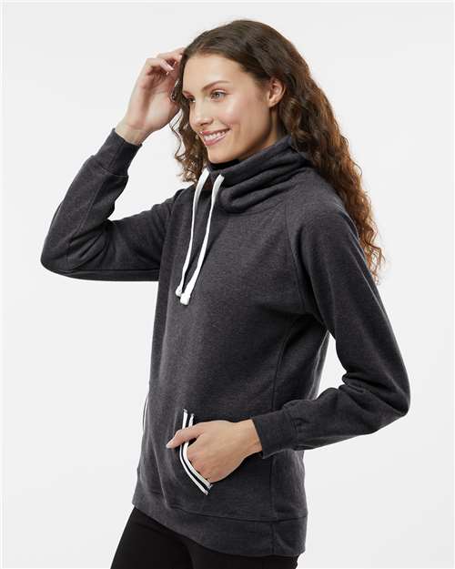 Women's Relay Cowl Neck Sweatshirt - 8653 27