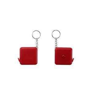 Charming Heart Shaped Tape Ruler Keychain 34