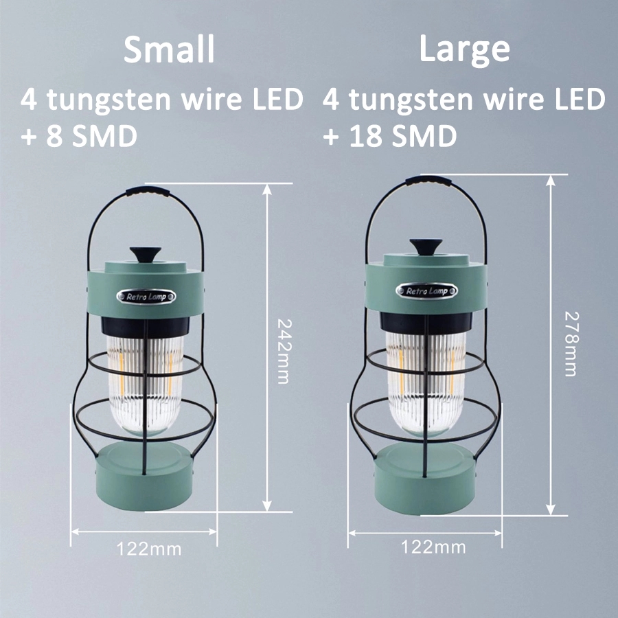 Retro Outdoor Camping Light & Picnic Lantern with Power Bank 2