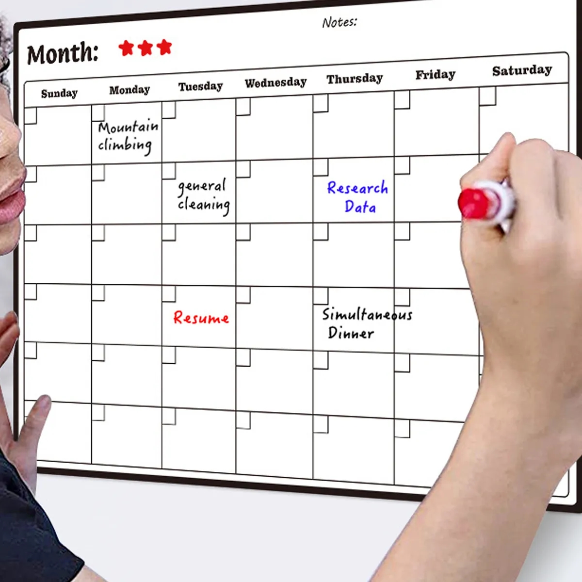 Magnetic Dry Erase Monthly Planner For Fridge 6