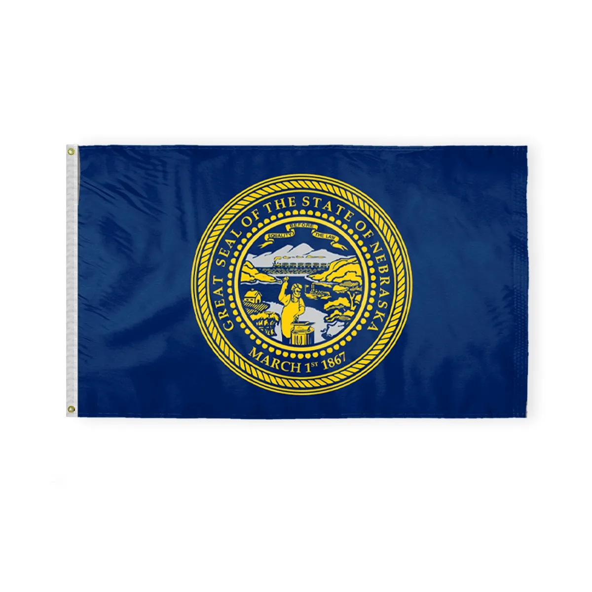 12"x18" to 8'x12' Nebraska Nylon Flags 4