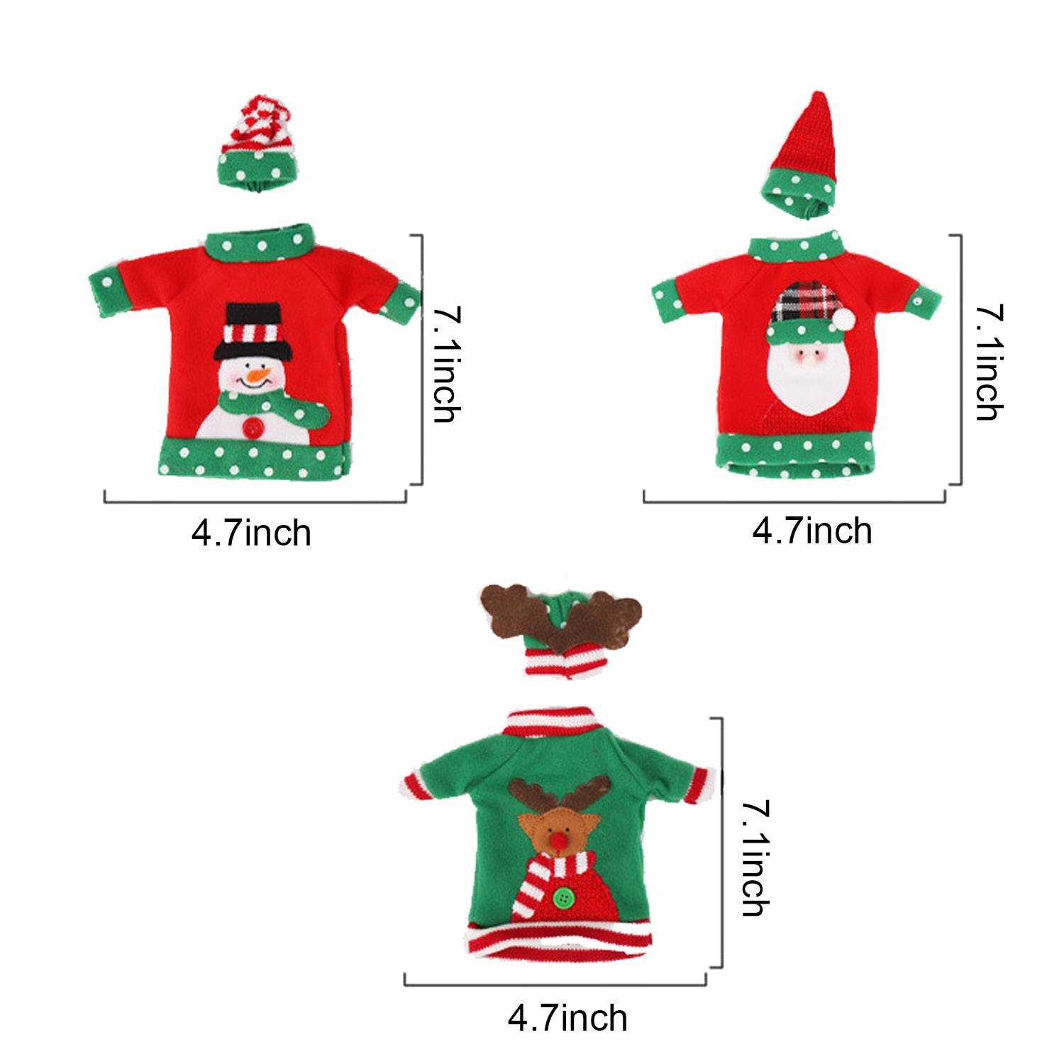 Christmas Cartoon Wine Bottle Cover 6