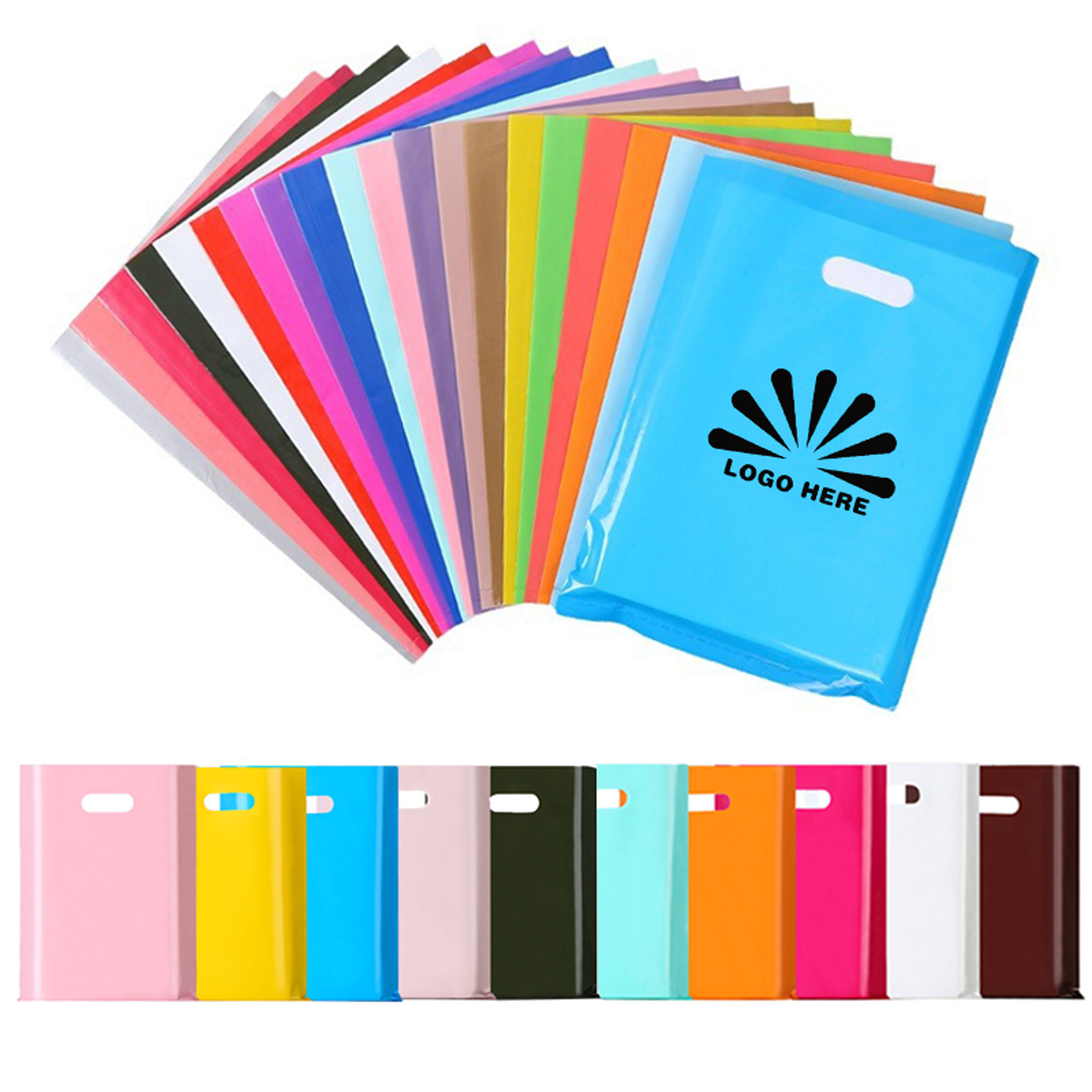 Die Cut Reusable Plastic Shopping Bags 2