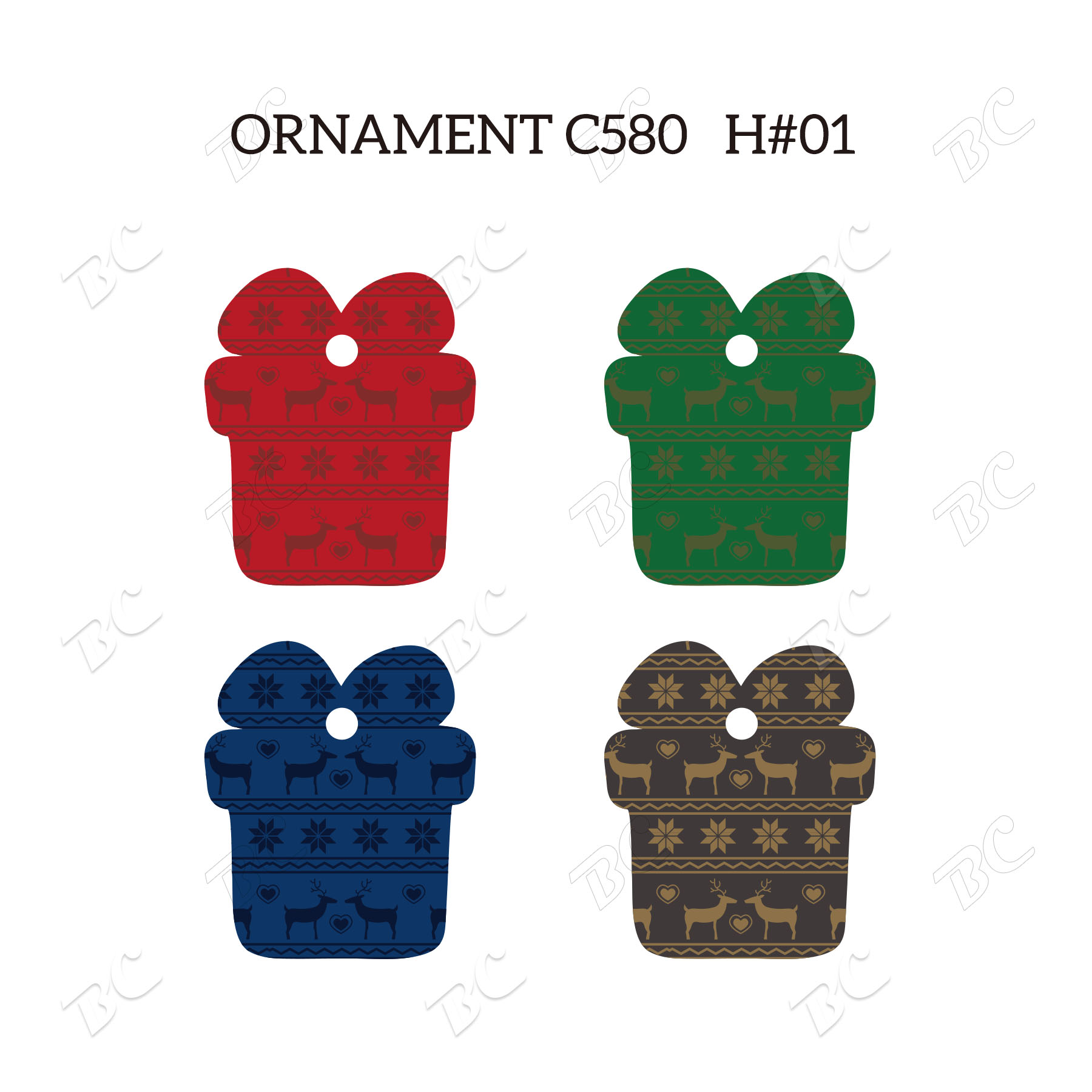 Free Shipping Full Color Christmas Ornament - Gifts 8