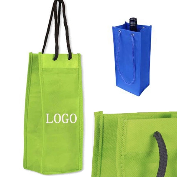 Non Woven Single Bottle Wine Bag 1
