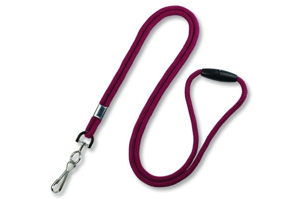 1/8" Round Braid Lanyard with Breakaway (J-Hook) 25
