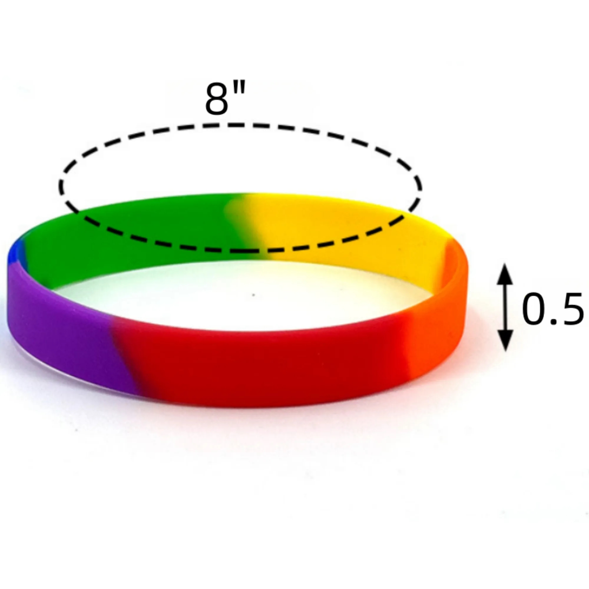 Rainbow Silicone Bracelet 2