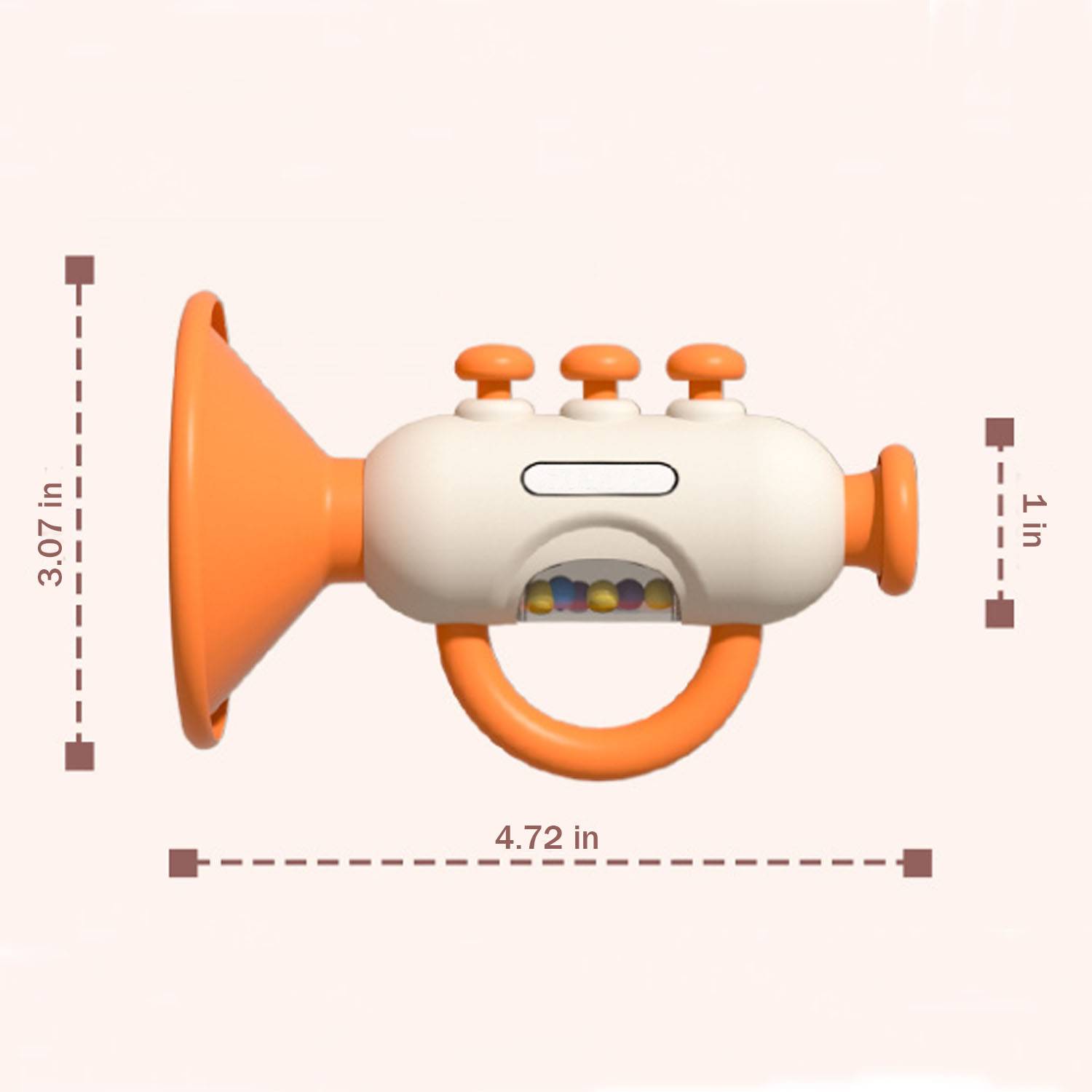 Safe Educational ABS Kids Horn Noise Maker Trumpet Toy 6
