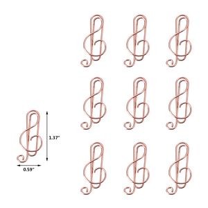 Music Clef Shaped Paper Clips In Tin Box 2