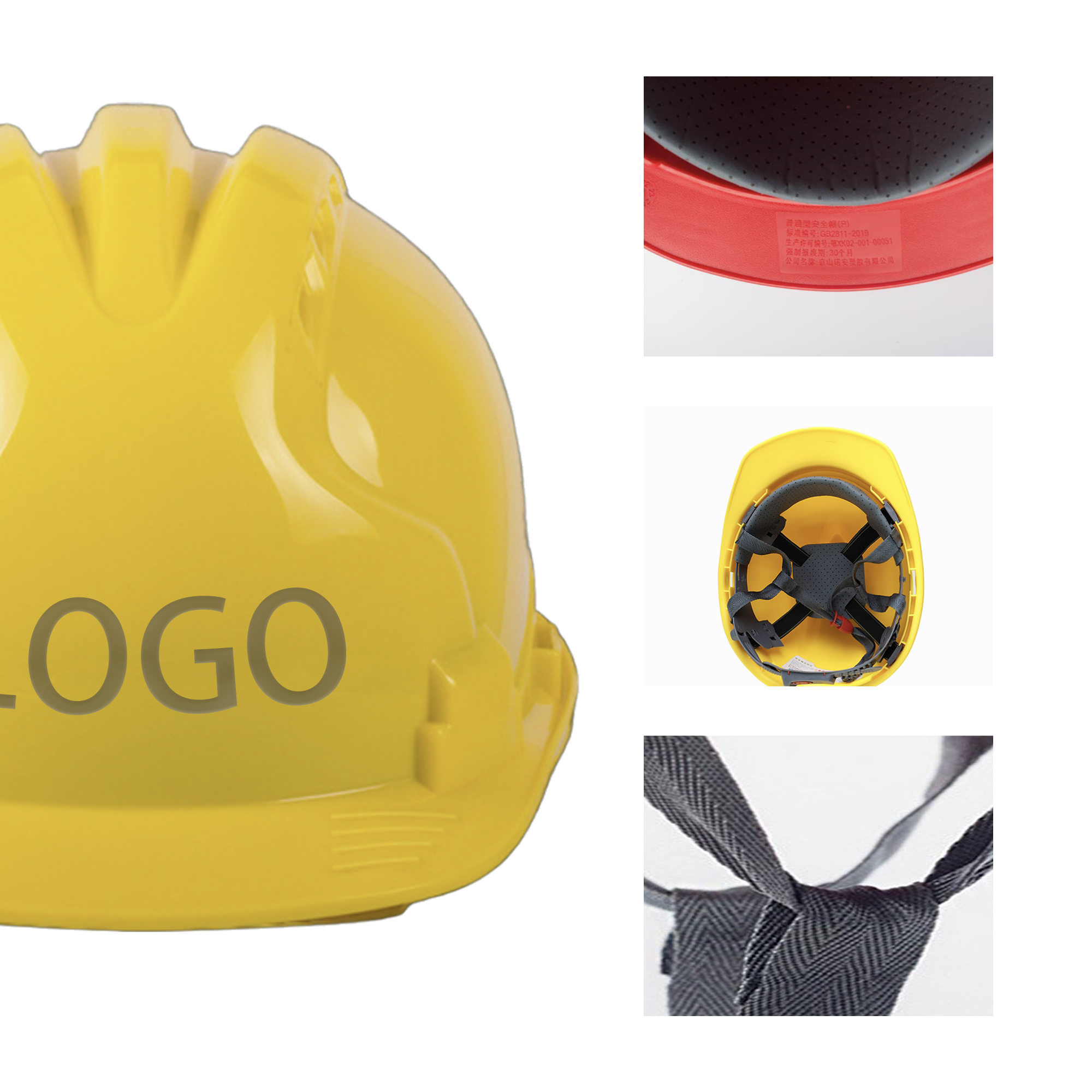 MOQ 100 PCS Lightweight Plastic Safety Helmet 2