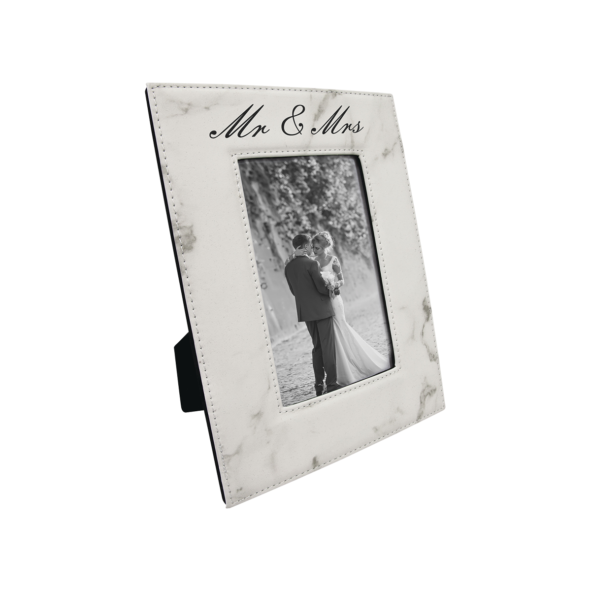 4" x 6" Marble Leatherette Photo Frame
