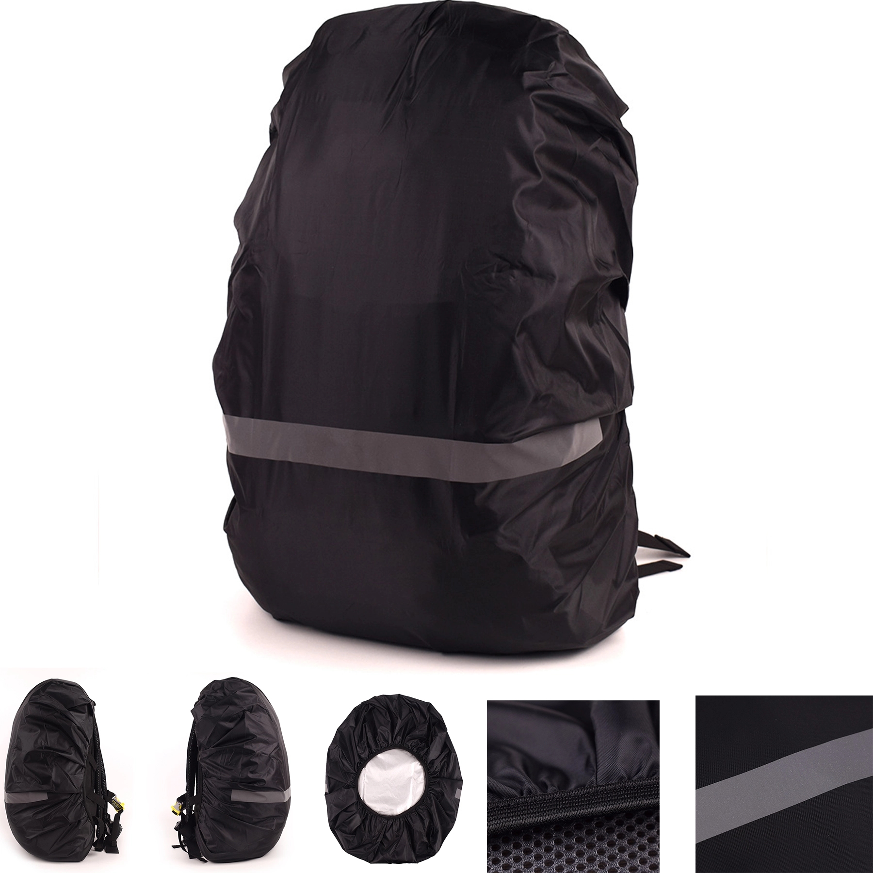 Backpack Rain Cover With Reflective Strip 7