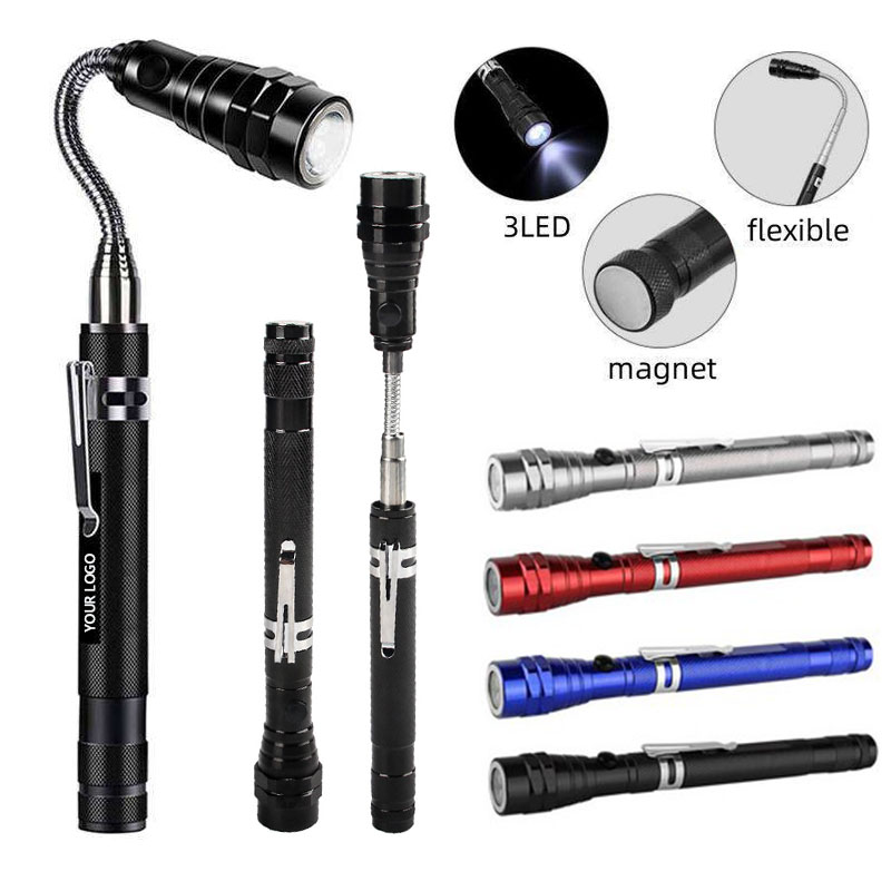 Telescopic Magnetic Pickup Tool With LED Flashlight 2