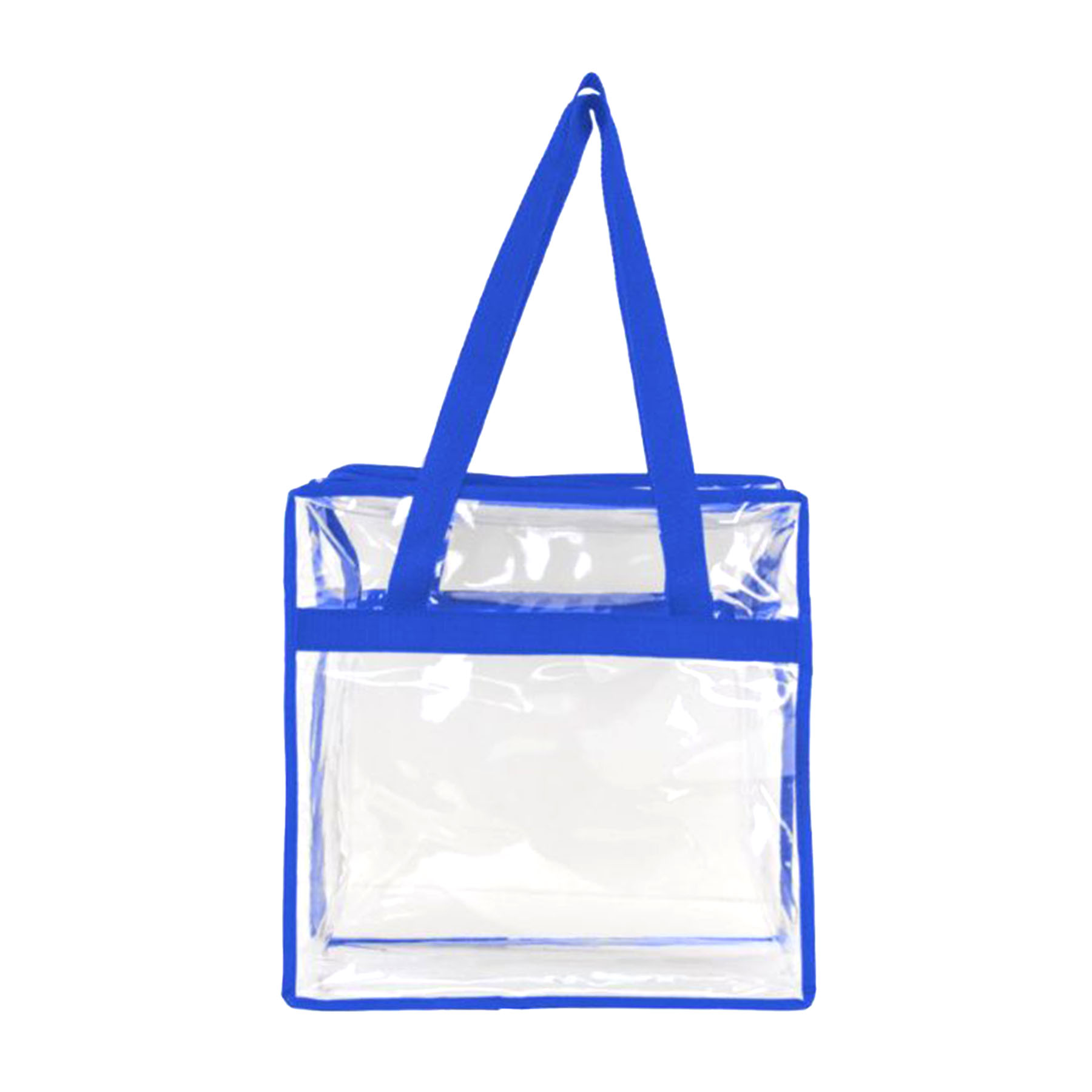 Basic Clear Stadium Security Zipper Tote 9