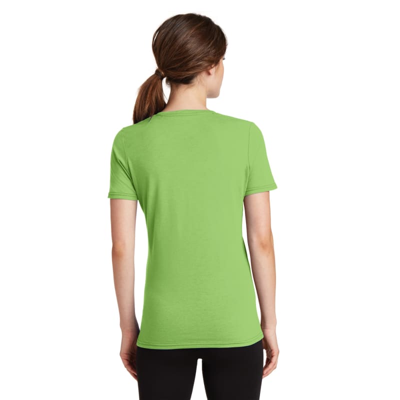 Port & Company Women's Performance Blend V-Neck Tee. 57