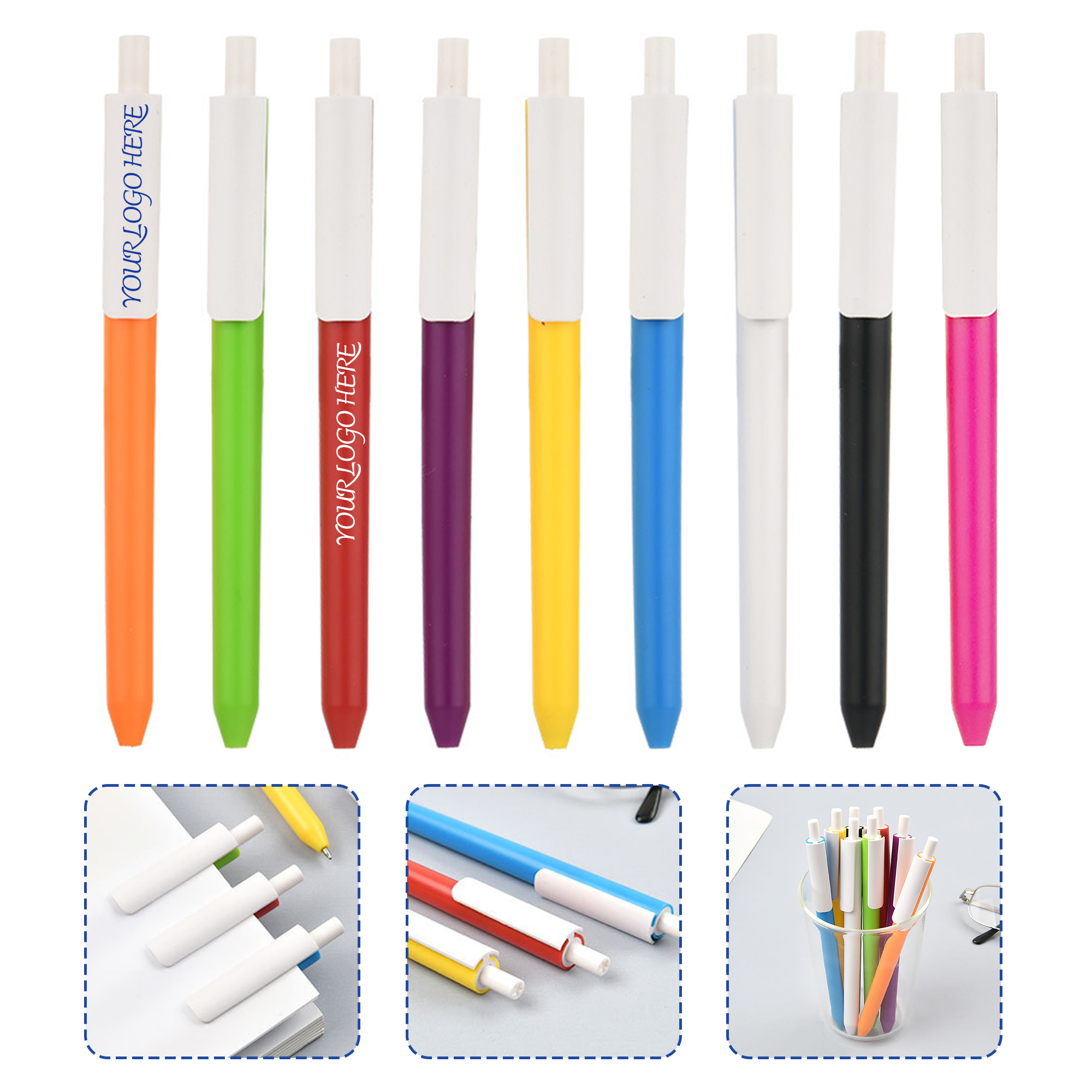 Multi-Color Retractable Ballpoint Pens 2
