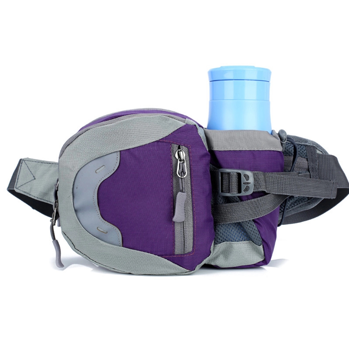 Portable Fanny Pack Sport Waist Bag with Bottle Holder 9