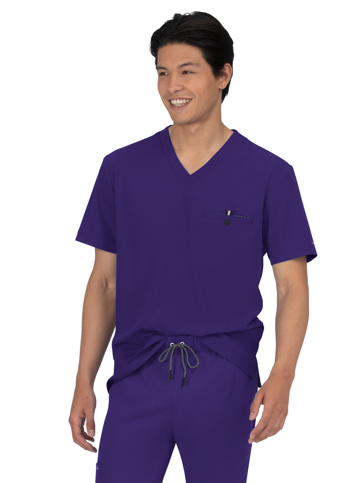 koi - Next Gen - Men's One-Pocket V-Neck Tuck-In On Call Top 53