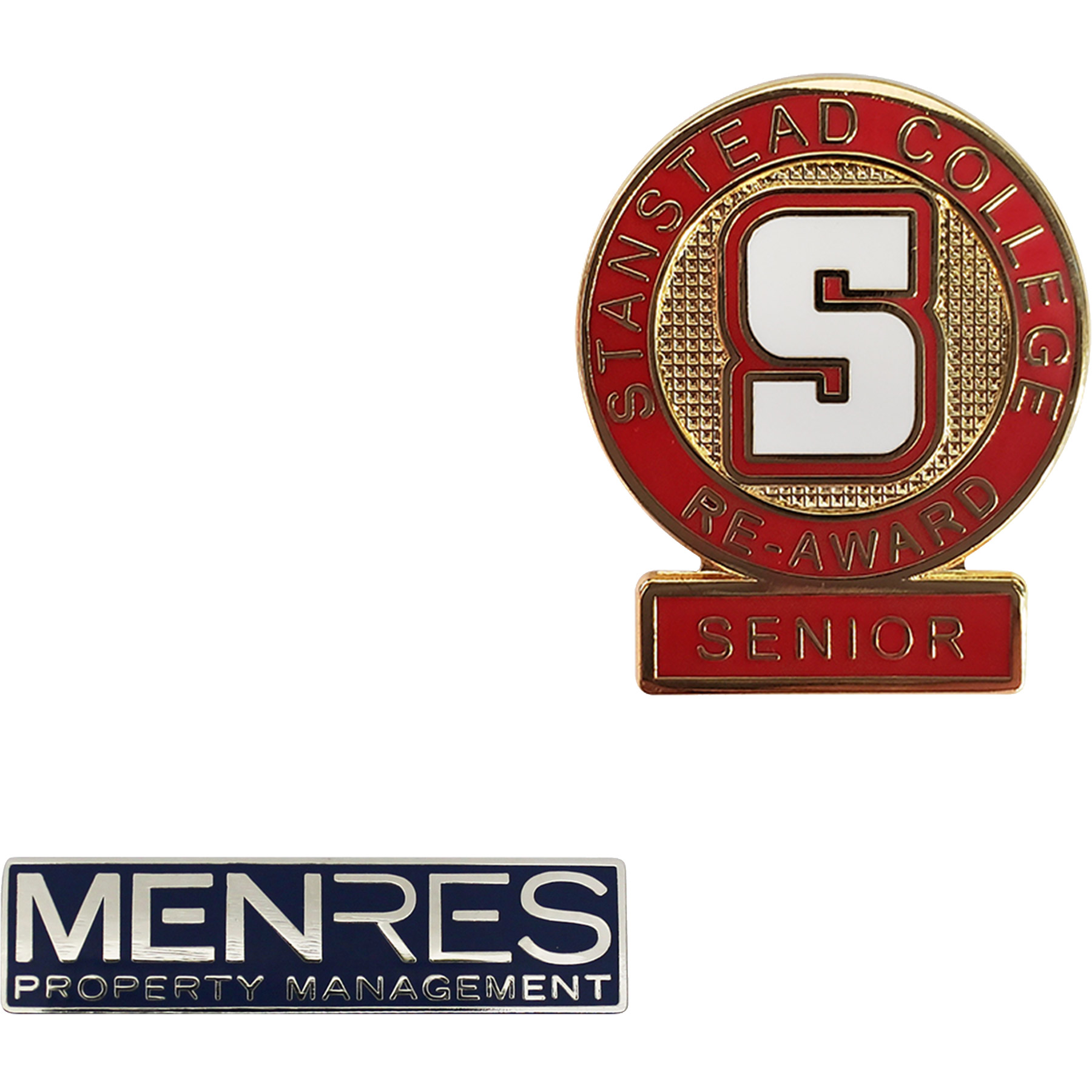 Epola Lapel Pins: 7/8" W x 7/8" H