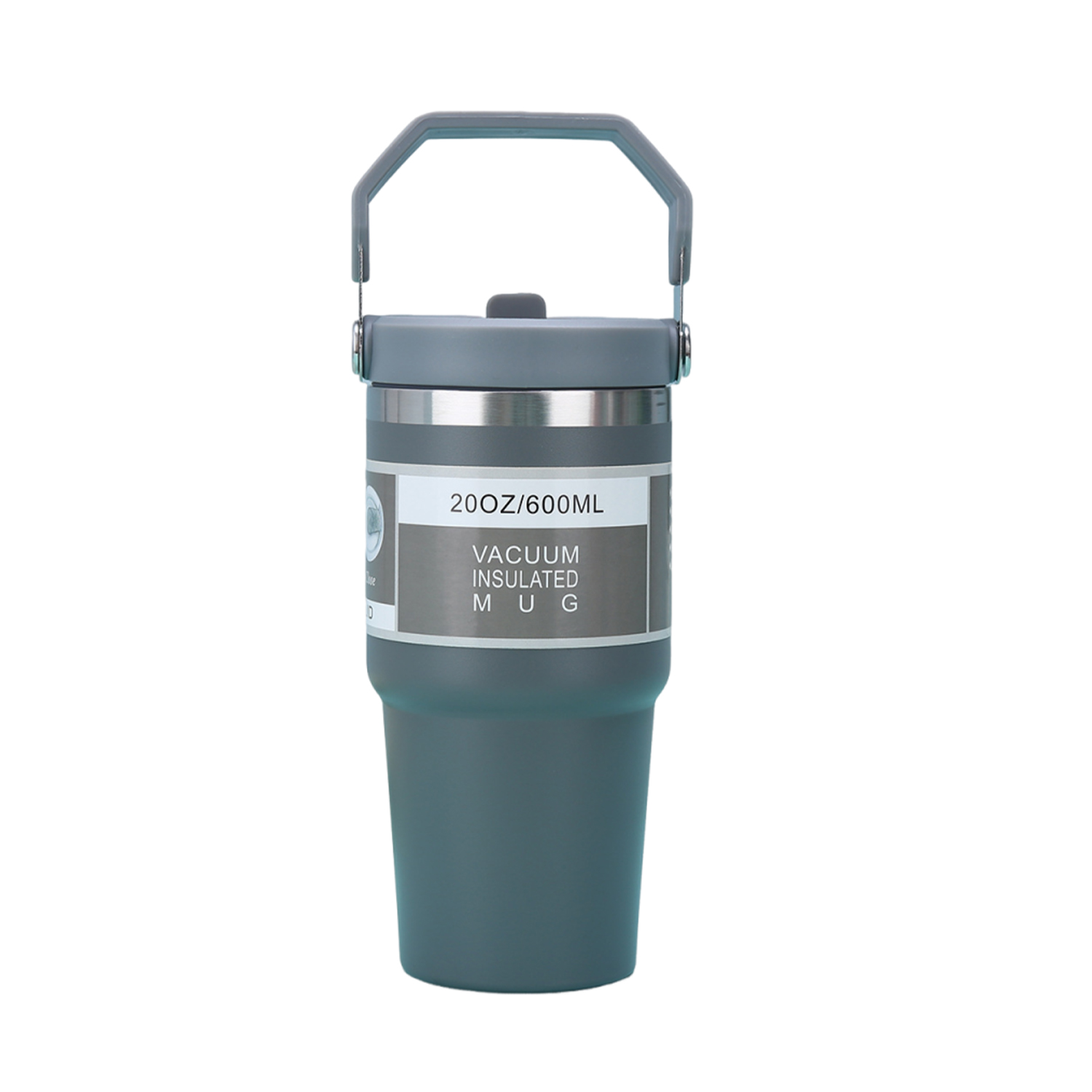 Double-Wall Insulated Thermal Tumbler with Handle, 20 oz. 8