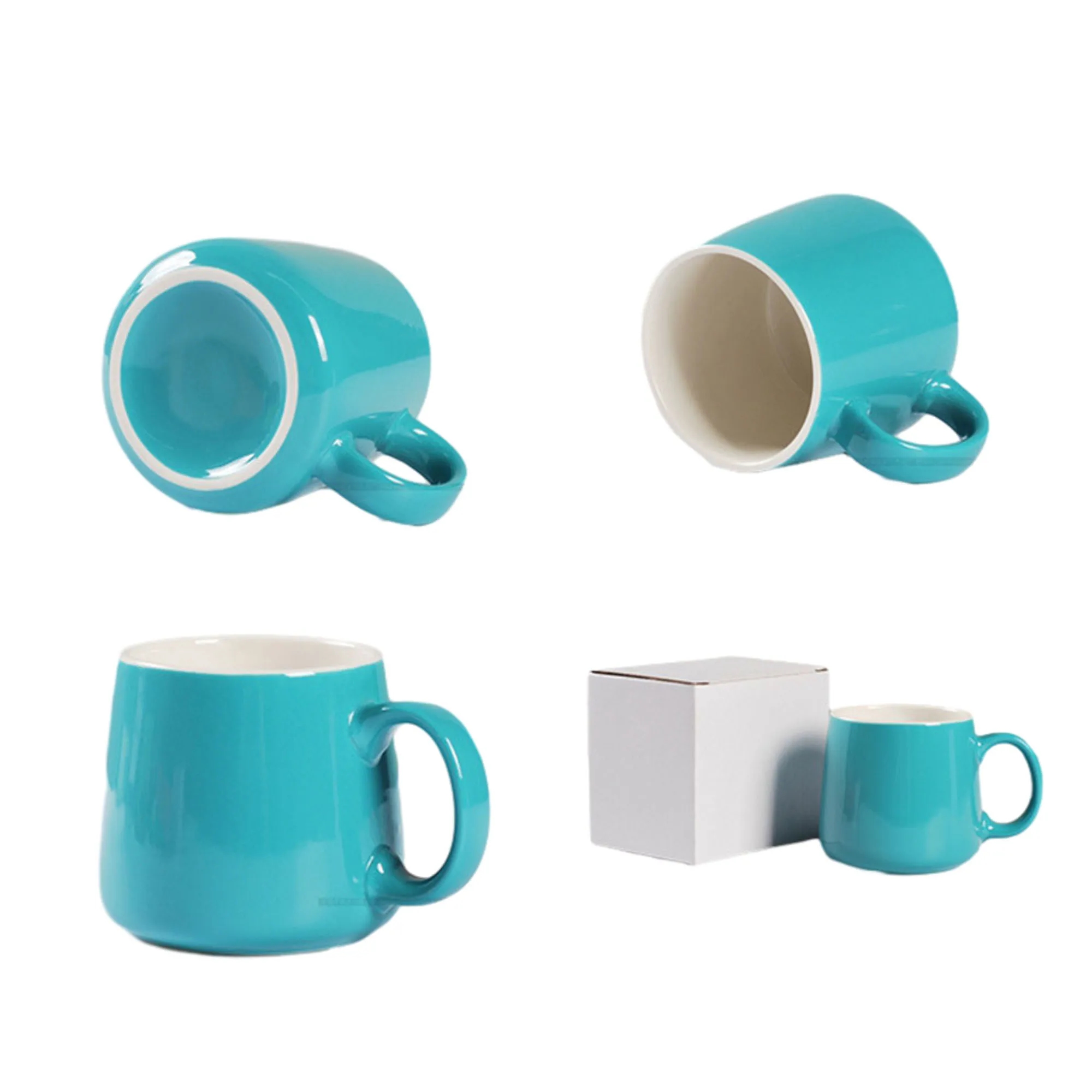 Creative Ceramic Big Mouth Mug MOQ 100 5