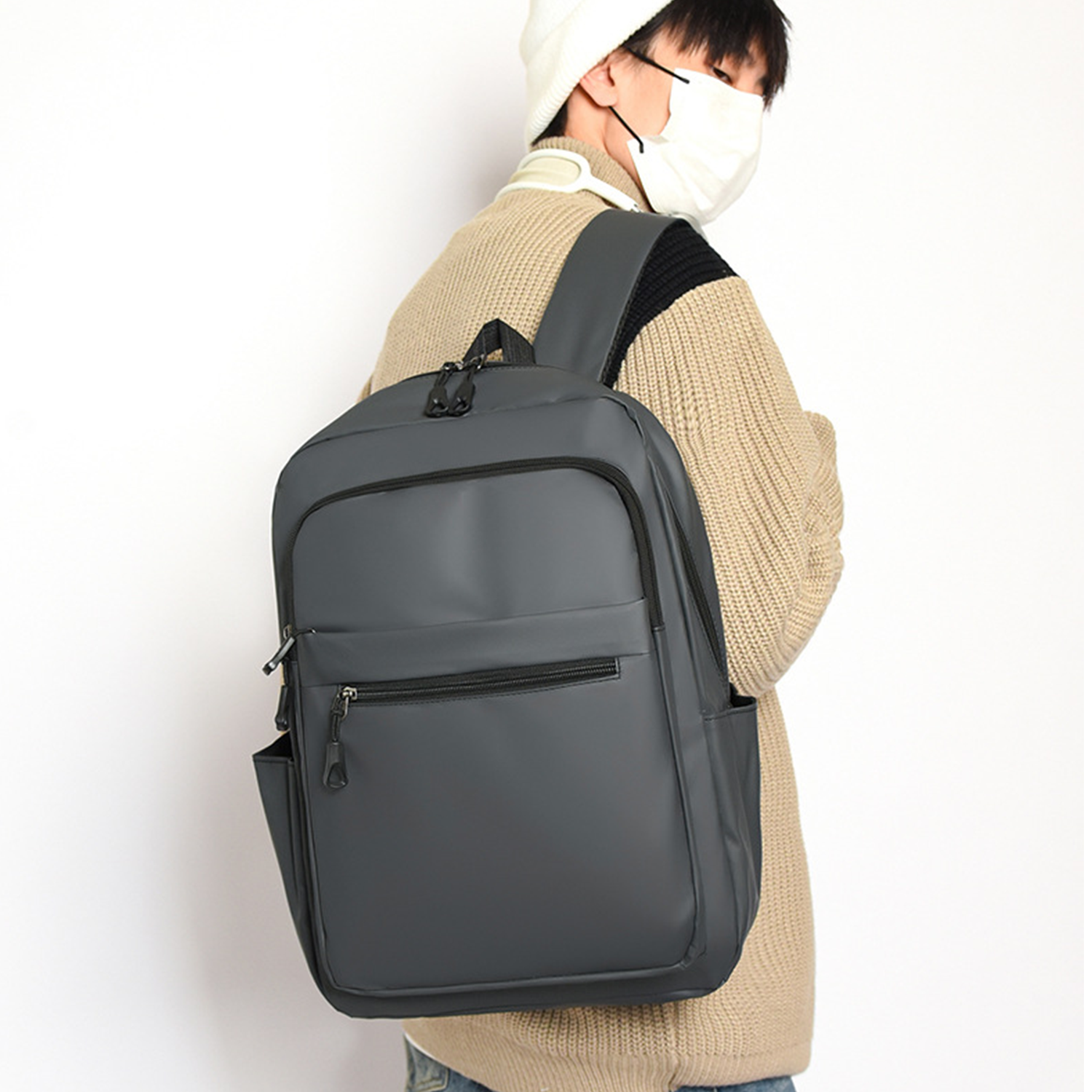 Waterproof Business Slim Durable Travel Backpack 4