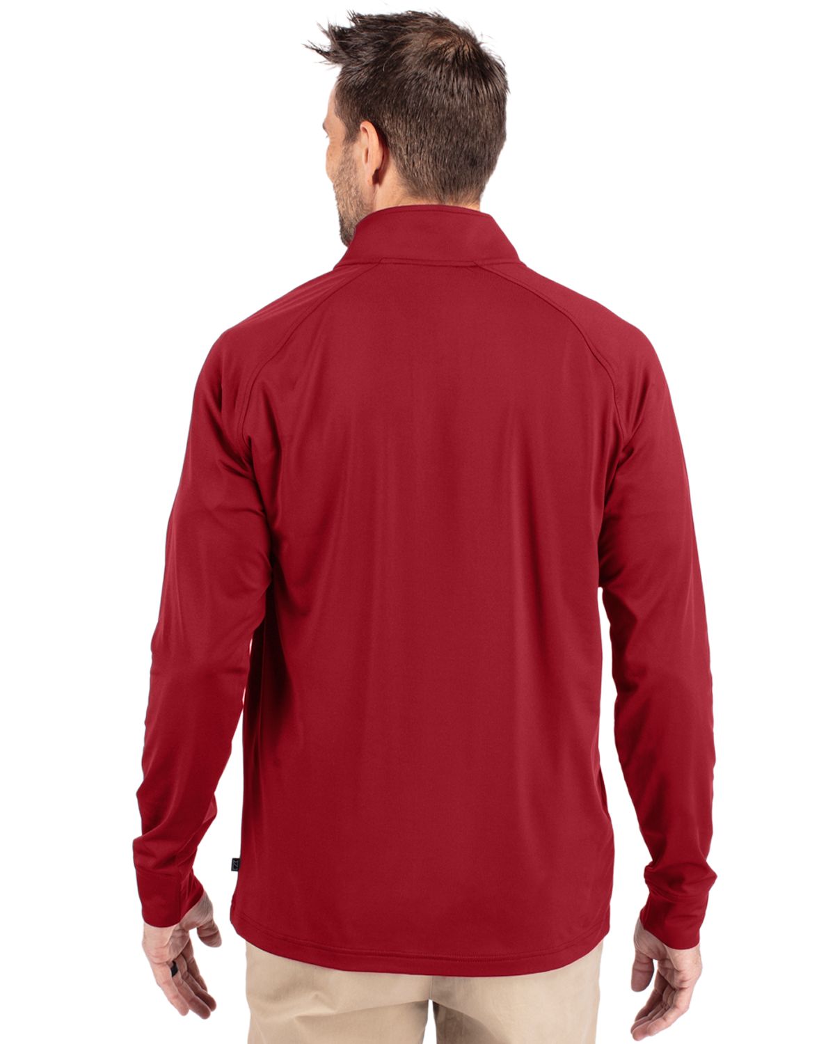 Cutter & Buck Adapt Recycled Soft Knit Stretch  Mens Quarter Zip Pullover 135
