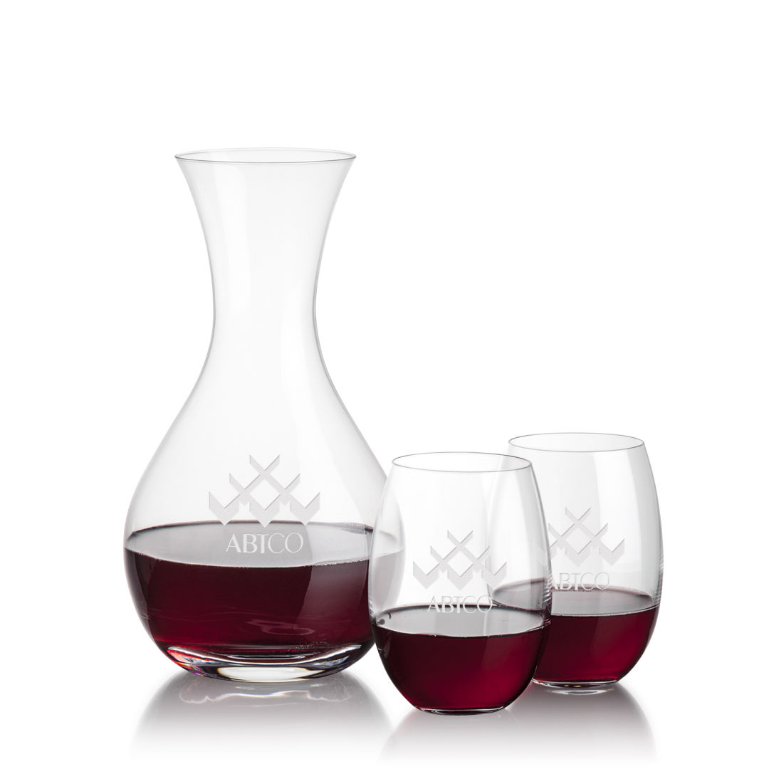 Adelita Carafe &  Carlita Stemless Wine
