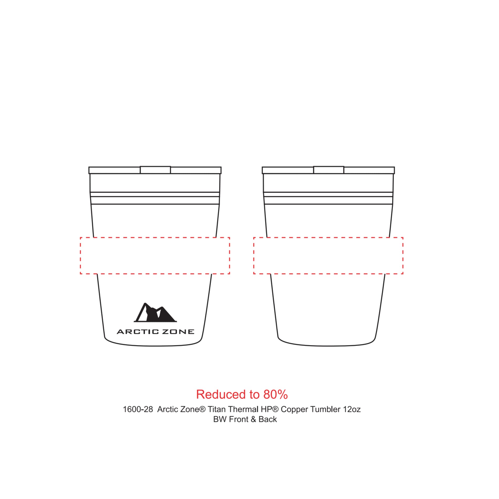 Arctic Zone® Titan Thermal HP® Copper Tumbler 12oz 66