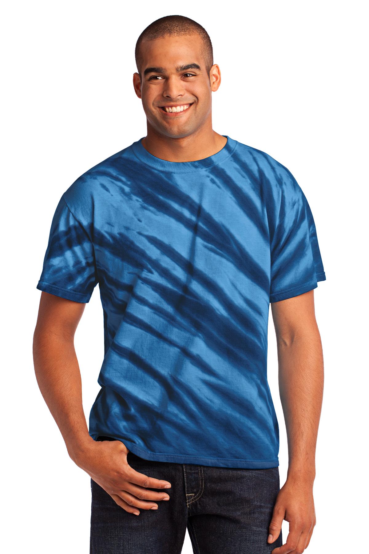 Port & Co Tiger Stripe Tie-Dye Tee. PC148 24