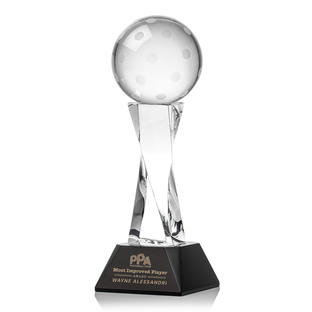 Pickleball Award on Langport Base - Black