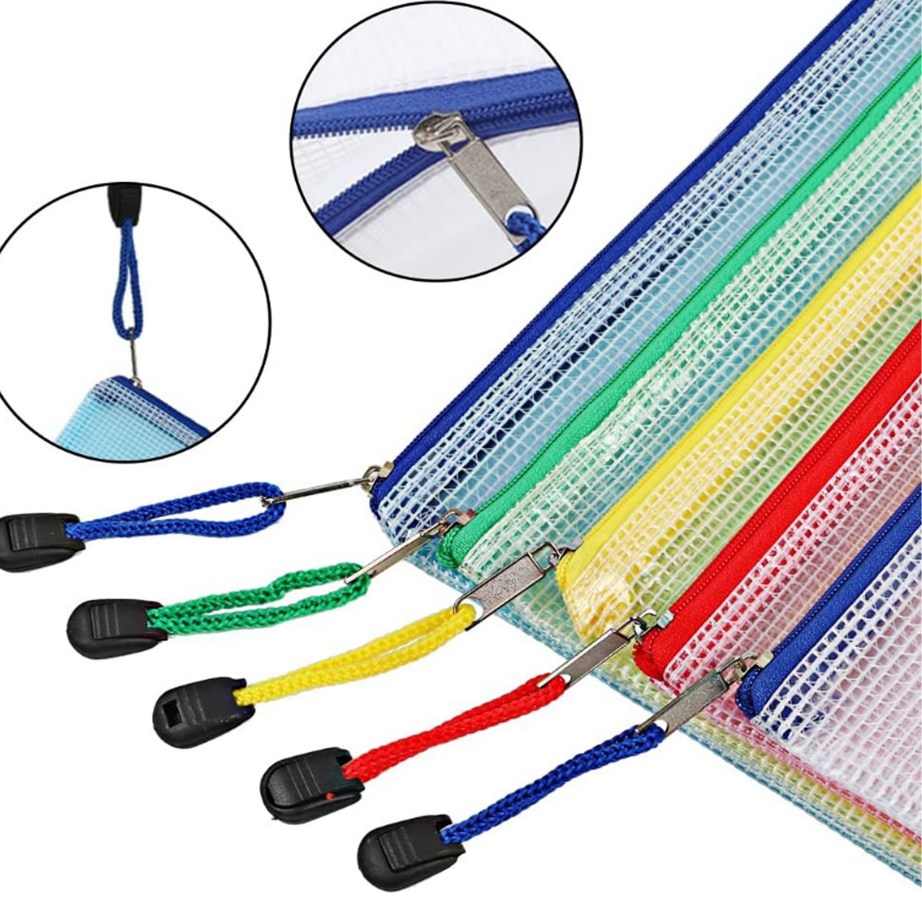 Waterproof Zipper Pen File Document Folders Pockets 3