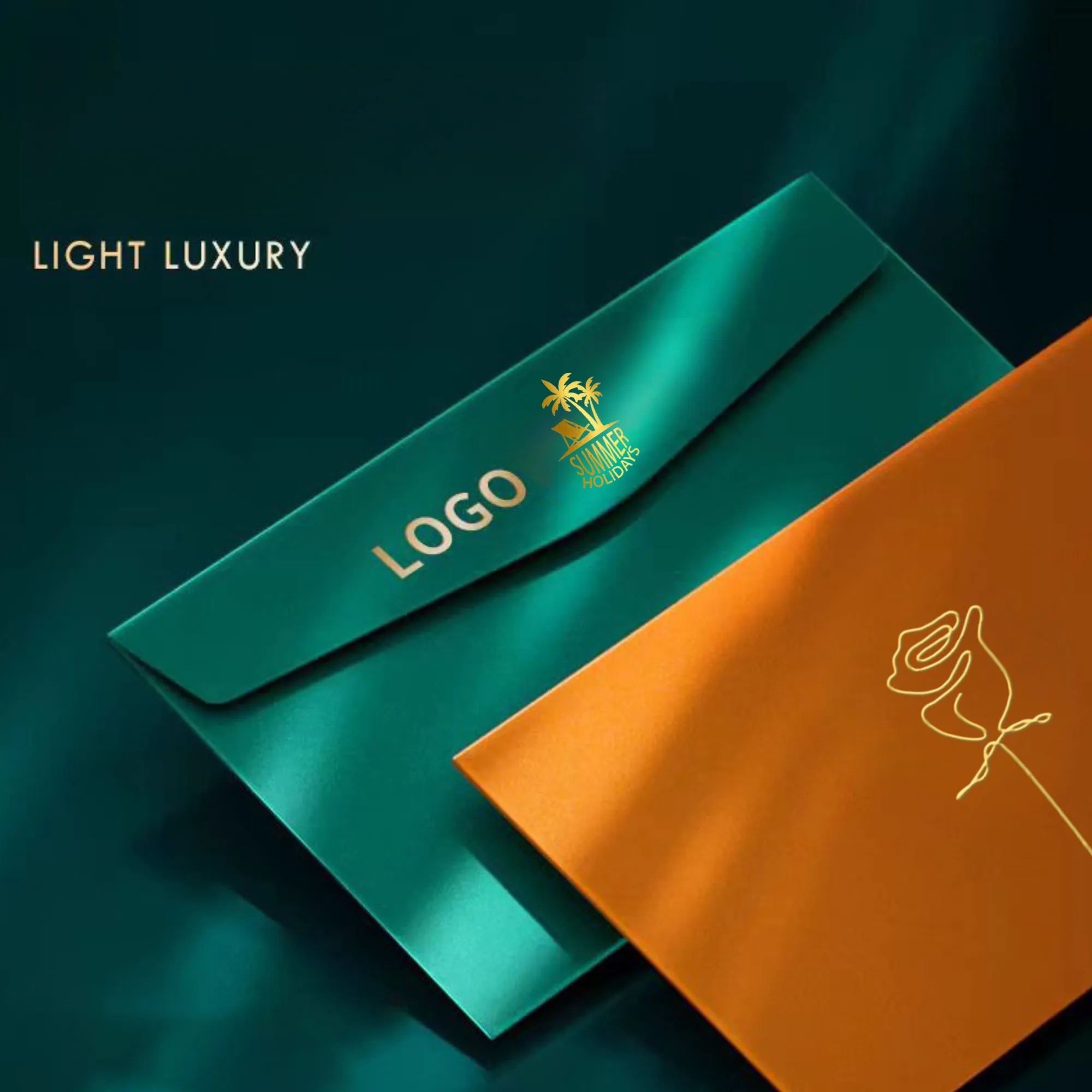 Corporate Pearlescent Hot Stamping Invitation Envelope 4