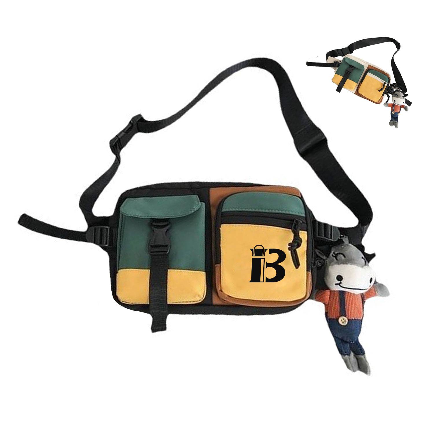 Versatile Trendy Waterproof Casual Nylon Sports Fanny Pack 2