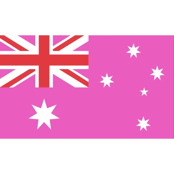 Australia Pink Pride Antenna Flag 1