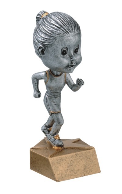 Track, Female Bobble Head Figure 2