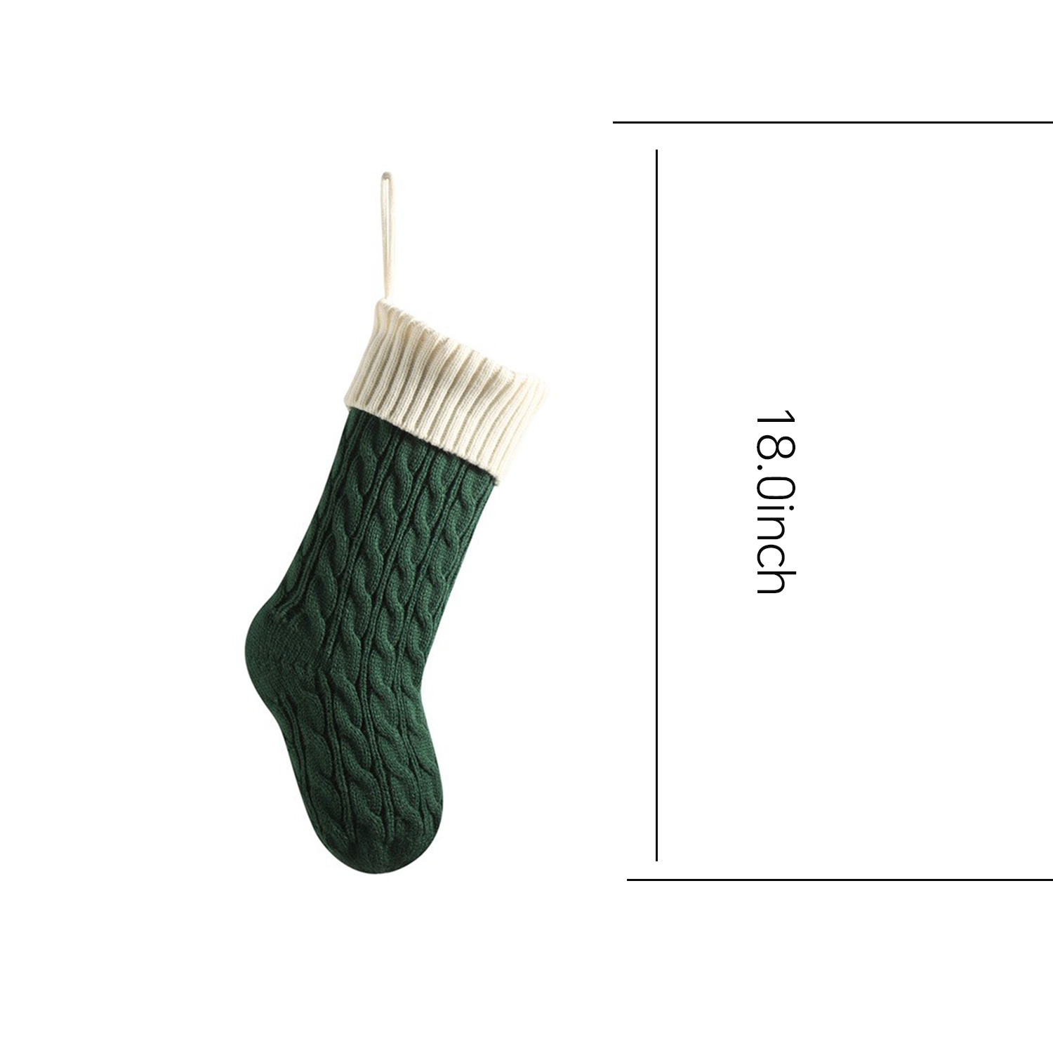 Large Knitted Hanging Christmas Stockings 17