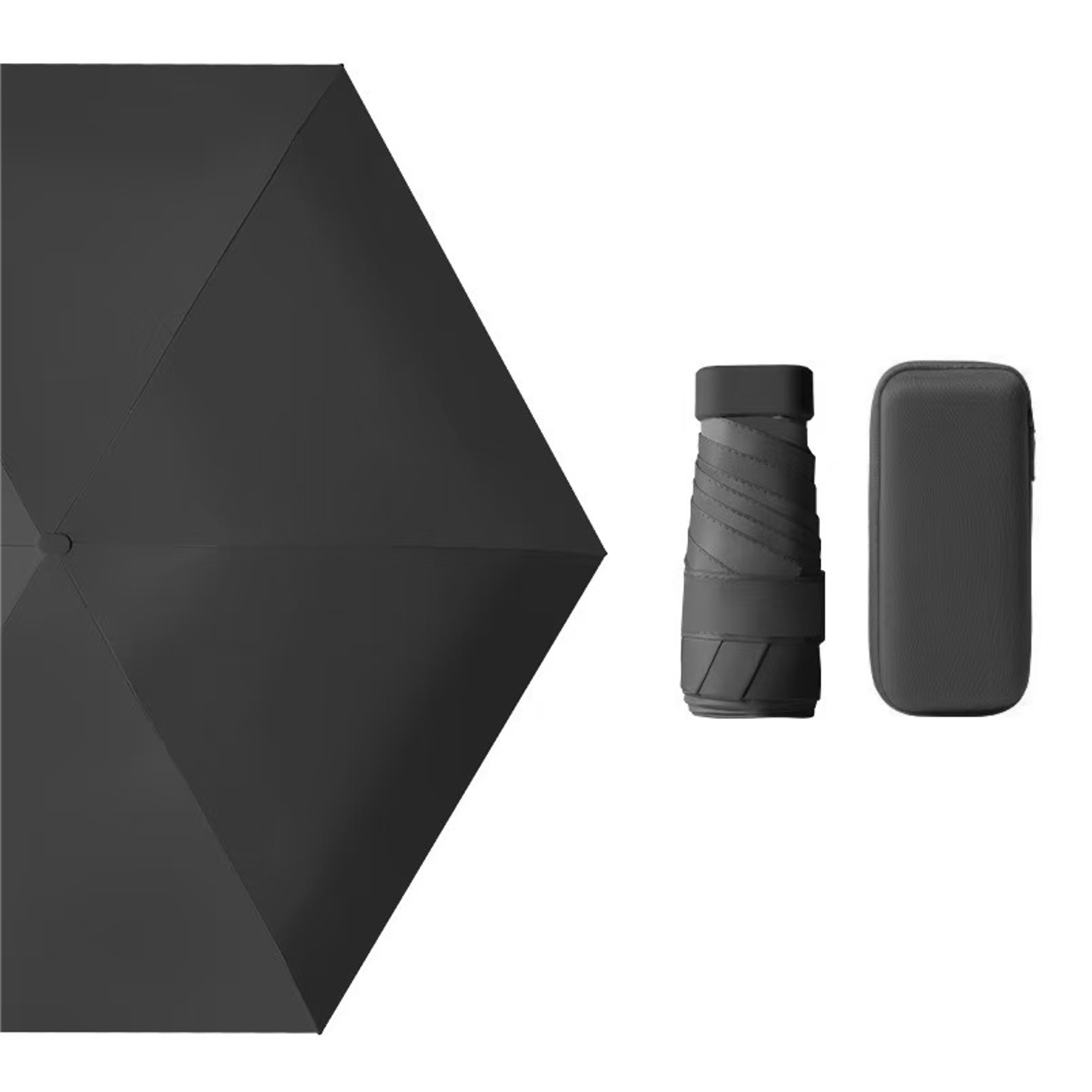 Mini Folding Travel Umbrella with Case - Ocean 3